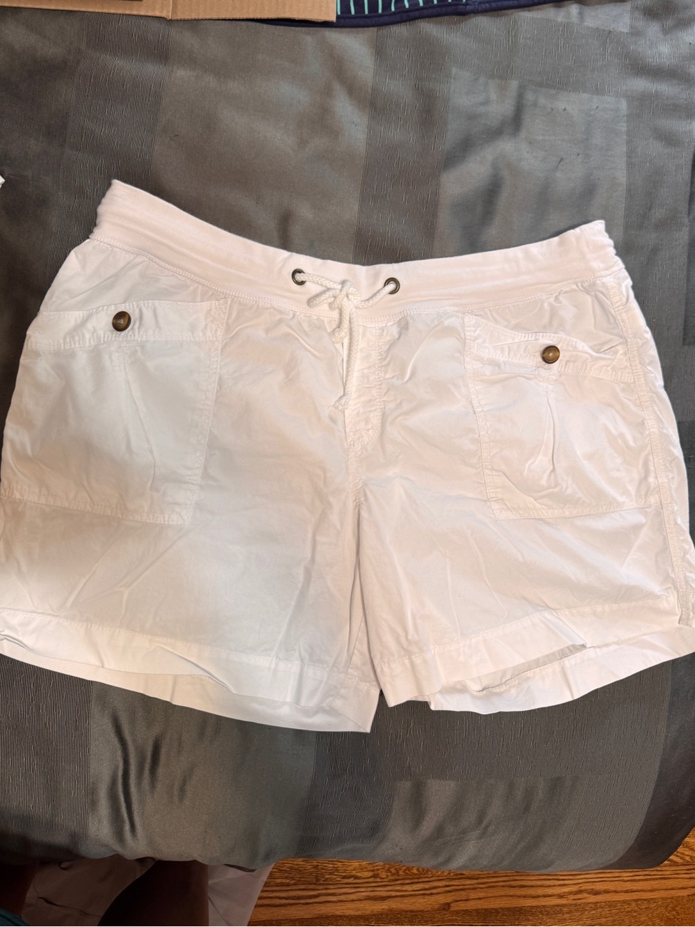 Old Navy White Drawstring Pocket Shorts